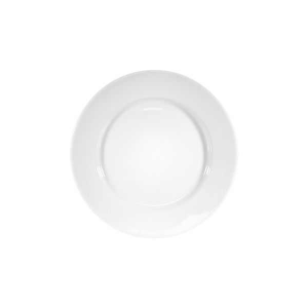 Stalgast 6x Teller "Flach", Porzellan, Weiß, Serie: Isabell, Weiß, Durchmesser: 18cm