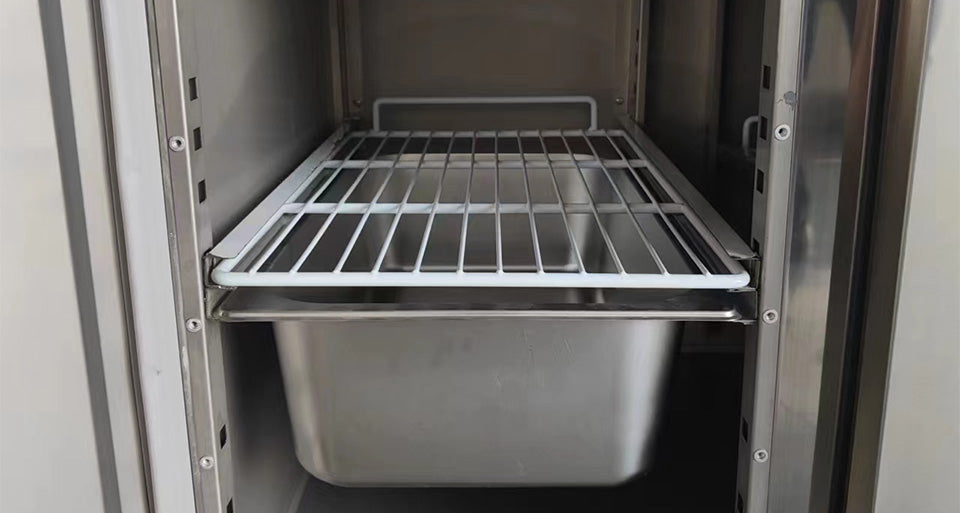 Skyrainbow Schiene E-Form (Paar) für 700 Serie Kühltisch