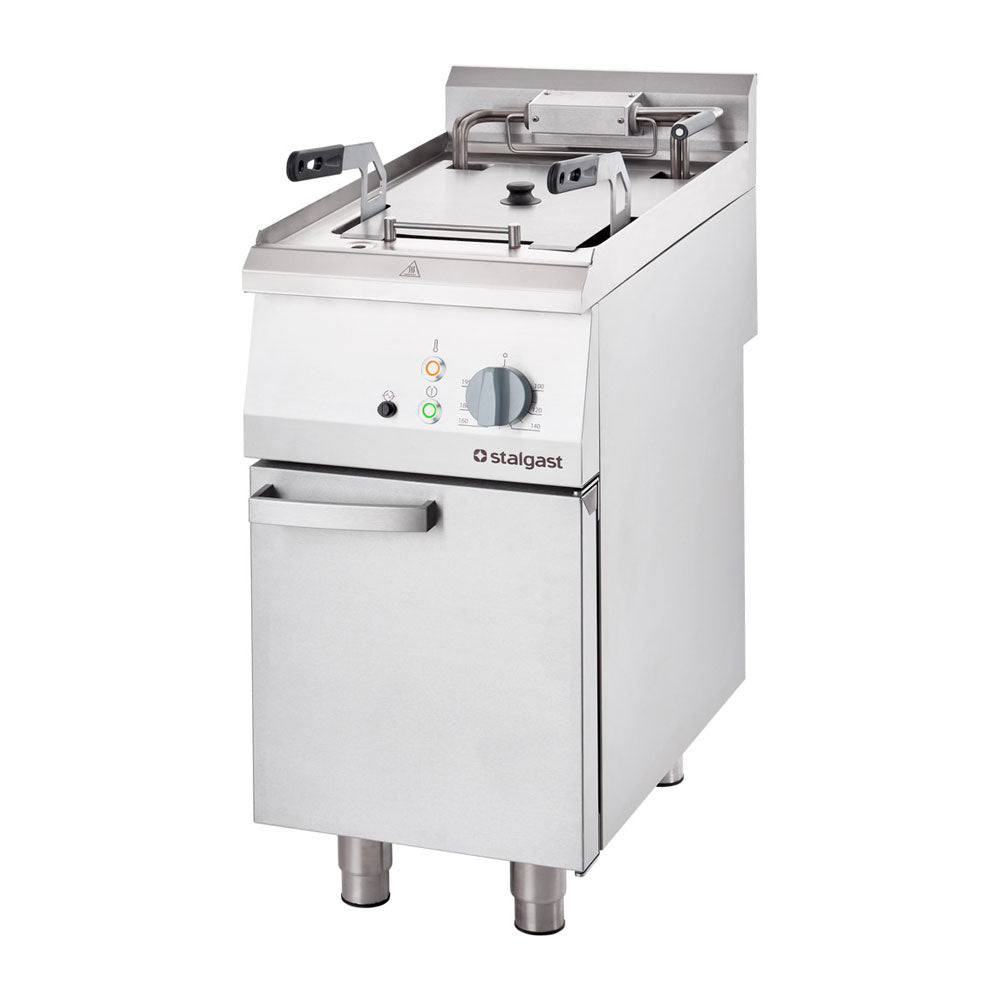Stalgast Elektro-Fritteuse (Einzelbecken), Edelstahl, Serie: 700 ND, 15kW, 400V, Inhalt: 15L, 400x700x850mm