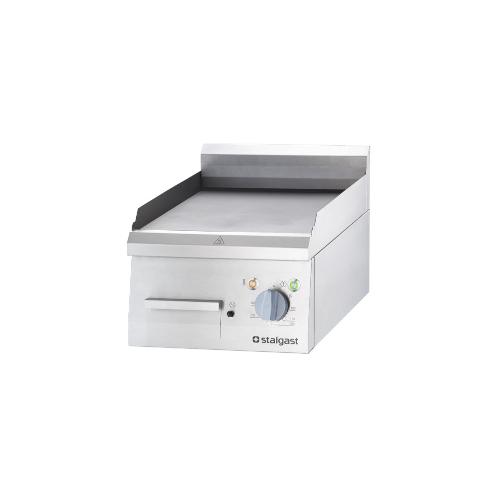 Stalgast Elektro-Griddleplatte (Glatte Grillfläche, als Tischgerät), Edelstahl, Serie: 700 ND, 4,05kW, 400V, 400x700x250mm