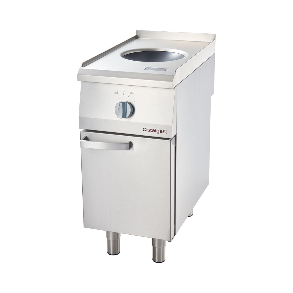 Stalgast WOK-Induktionsherd, Edelstahl, Serie 700ND, Silber, 5kW, 400V, 400x850x700mm