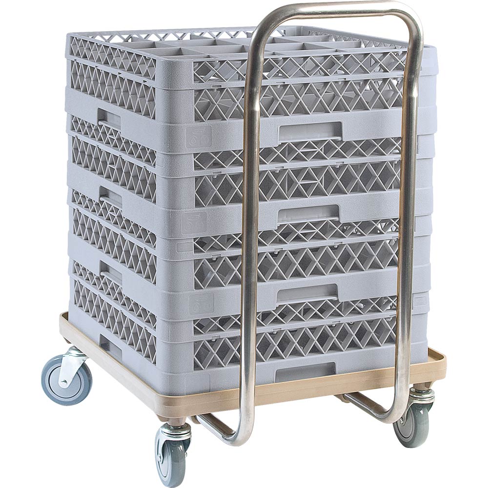 Stalgast Transportwagen (Für Spülkörbe), Polypropylen, Beige und Grau, Traglast: 150kg, 540x540x960mm