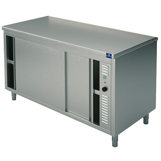 Mastro Wärmeschrank mit Schiebetüren, ohne Aufkantung, 1000x700mm, 230V