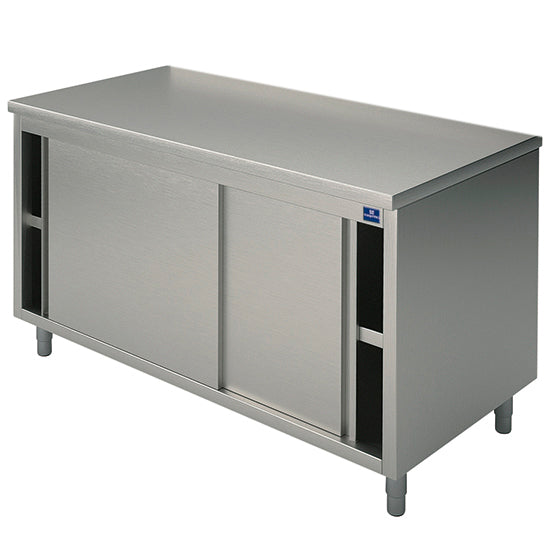 Mastro Neutraler Arbeitsschrank mit Schiebetüren, ohne Aufkantung, 2000x600 mm