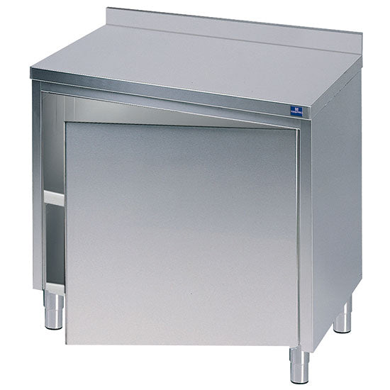 Mastro Neutraler Arbeitsschrank mit Flügeltüren und Aufkantung, 800x600 mm