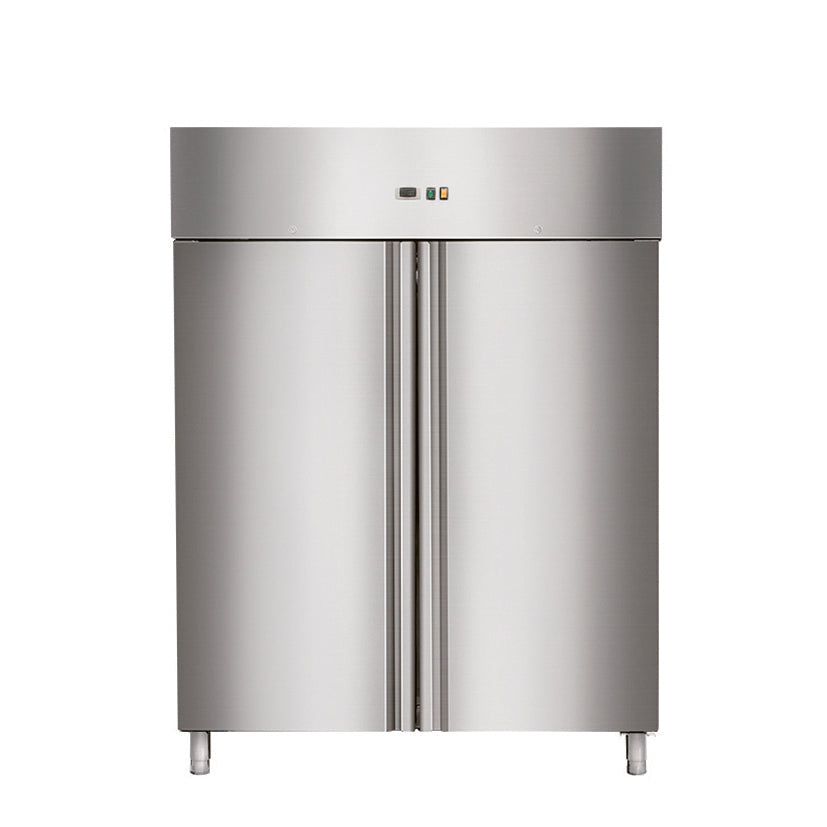 Skyrainbow Edelstahlkühlschrank (GN2/1), Edelstahl, Silber, 0,53kW, 230V, 1333L, 1480x830x1990mm