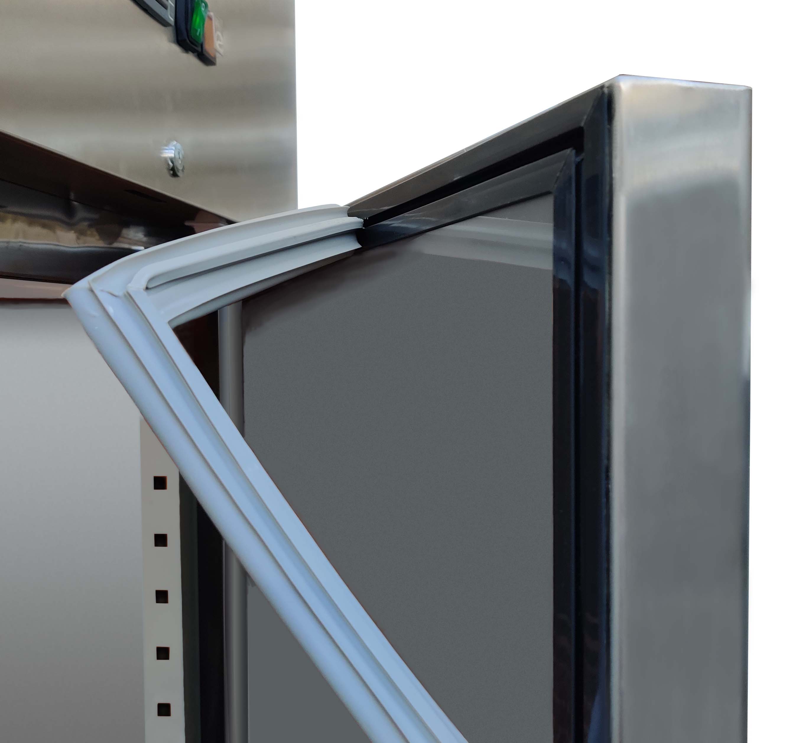 Skyrainbow Kühlschrank (GN2/1), Edelstahl, Silber, 0,46kW, 230V, 610L, 740x830x2100mm