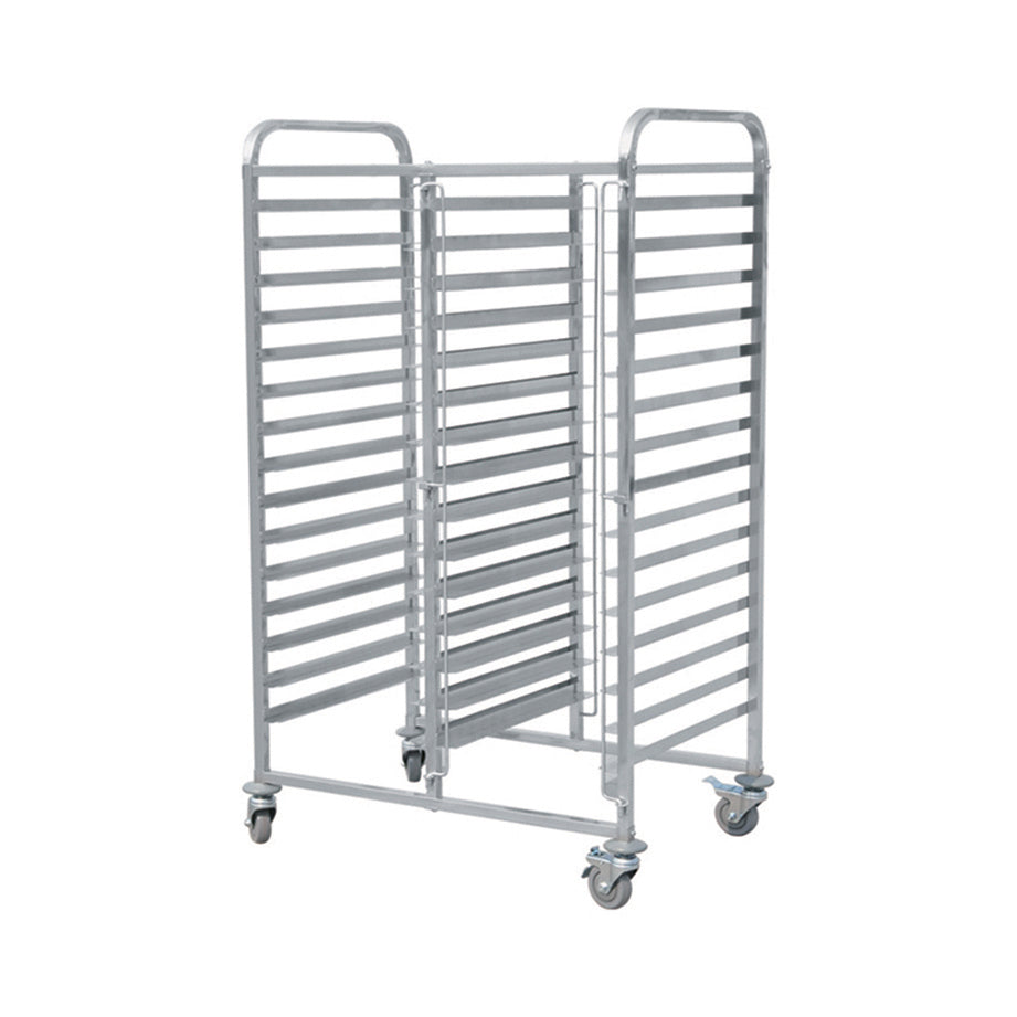 Skyrainbow Tablettwagen (GN1/1, bis zu 30 Tabletts), Edelstahl, Silber, 790x550x1730mm