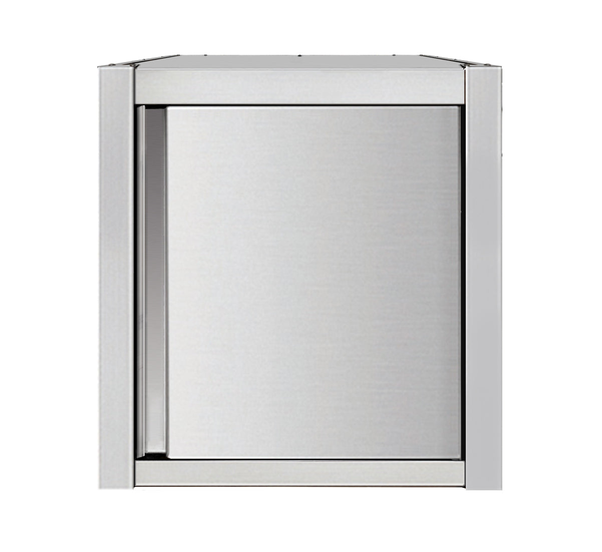 Skyrainbow Wandhängeschrank (mit Schiebetür), Edelstahl, Silber, 600x400x650mm