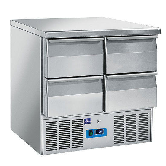 Mastro Kühl-Vorbereitungstisch mit 4 Schubladen, +0°/+8°C