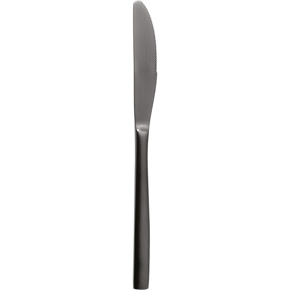 Stalgast 12x Menümesser, Edelstahl mit PVD-Beschichtung, Serie: BCN, Schwarz, Länge: 220mm