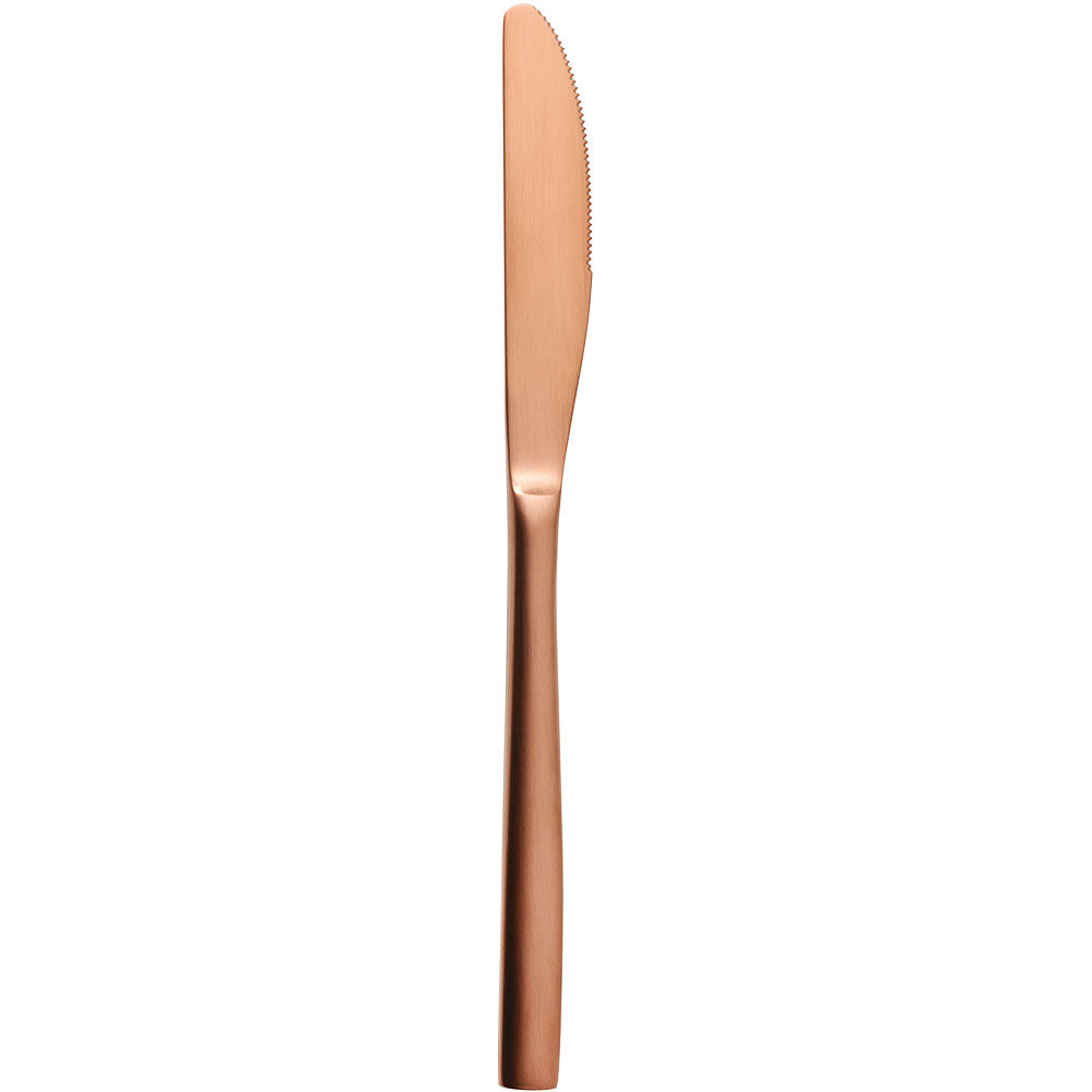 Stalgast 12x Menümesser, Edelstahl mit PVD-Beschichtung, Serie: BCN, Kupferfarben, Länge: 220mm