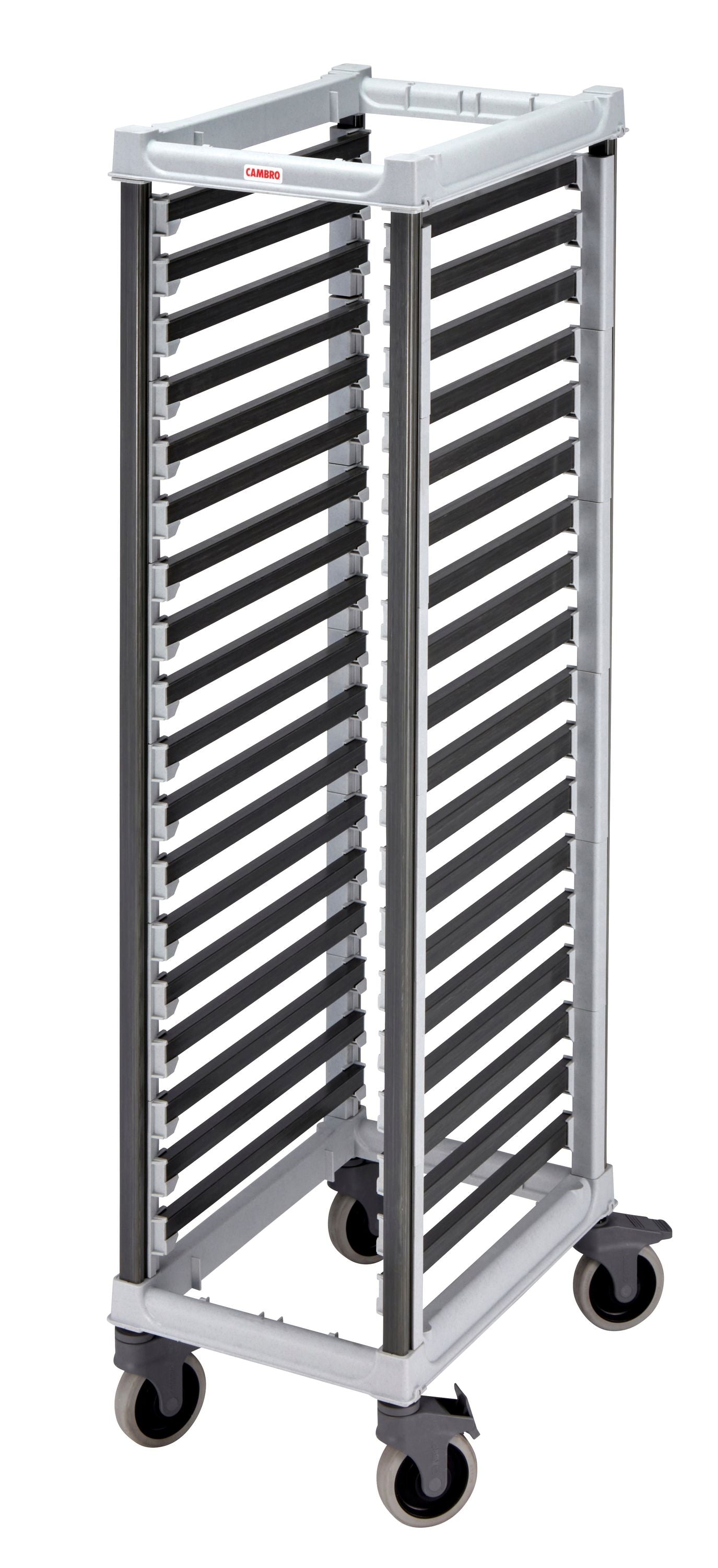 Cambro Camshelving® GN 1/1 Transportwagen, hohe Ausführung, fasst 18x GN-Behälter 1/1-6,5 cm tief, 1 Stück im Karton - UGNPR11F18480