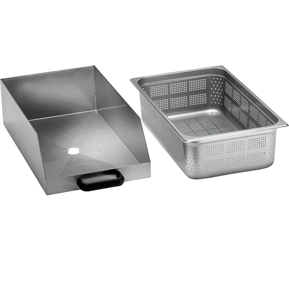 Stalgast Auffangschale für Kartoffelschälmaschine (2-teilig), Edelstahl, 315x562x160mm