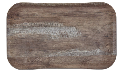 Cambro 12x Tablett (VTC3253TF88), Fiberglas, Holzoptik mit texturierter Oberfläche, 32,5x53cm