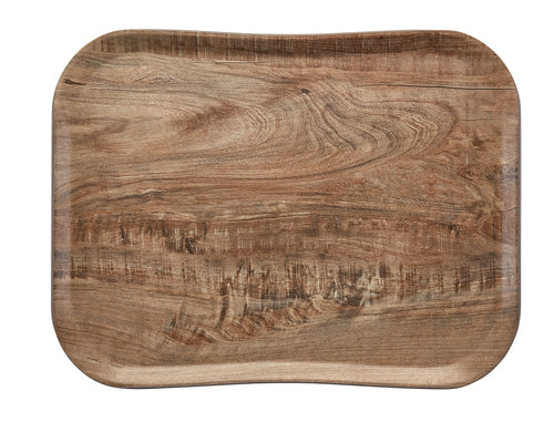 Cambro 12x Tablett (VTC3343TNSF89), Fiberglas, Holzoptik mit texturierter Oberfläche, 33x43cm