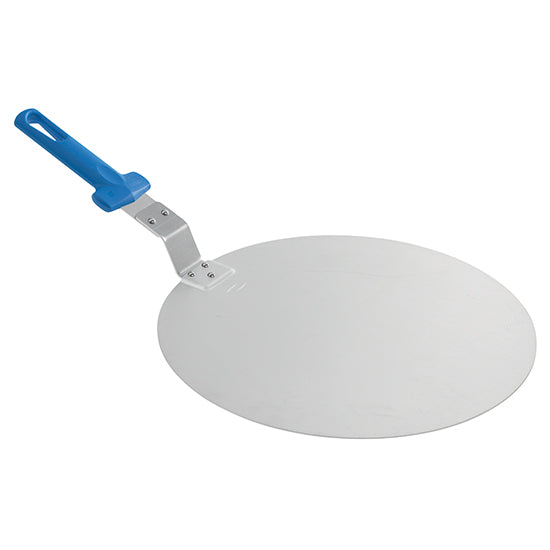 Mastro Pizzatablett (Mit Griff), Silber und Blau, Durchmesser: 410mm