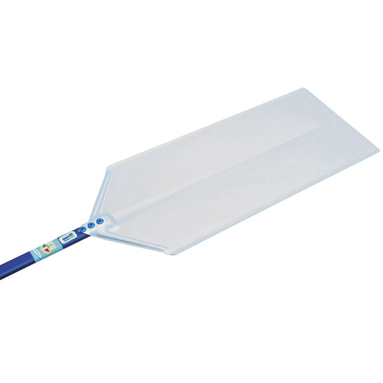 Mastro Pizzaschaufel (Für Meterpizza), Aluminium, Silber und Blau, Schaufelgröße: 400x600mm, Länge: 1340mm