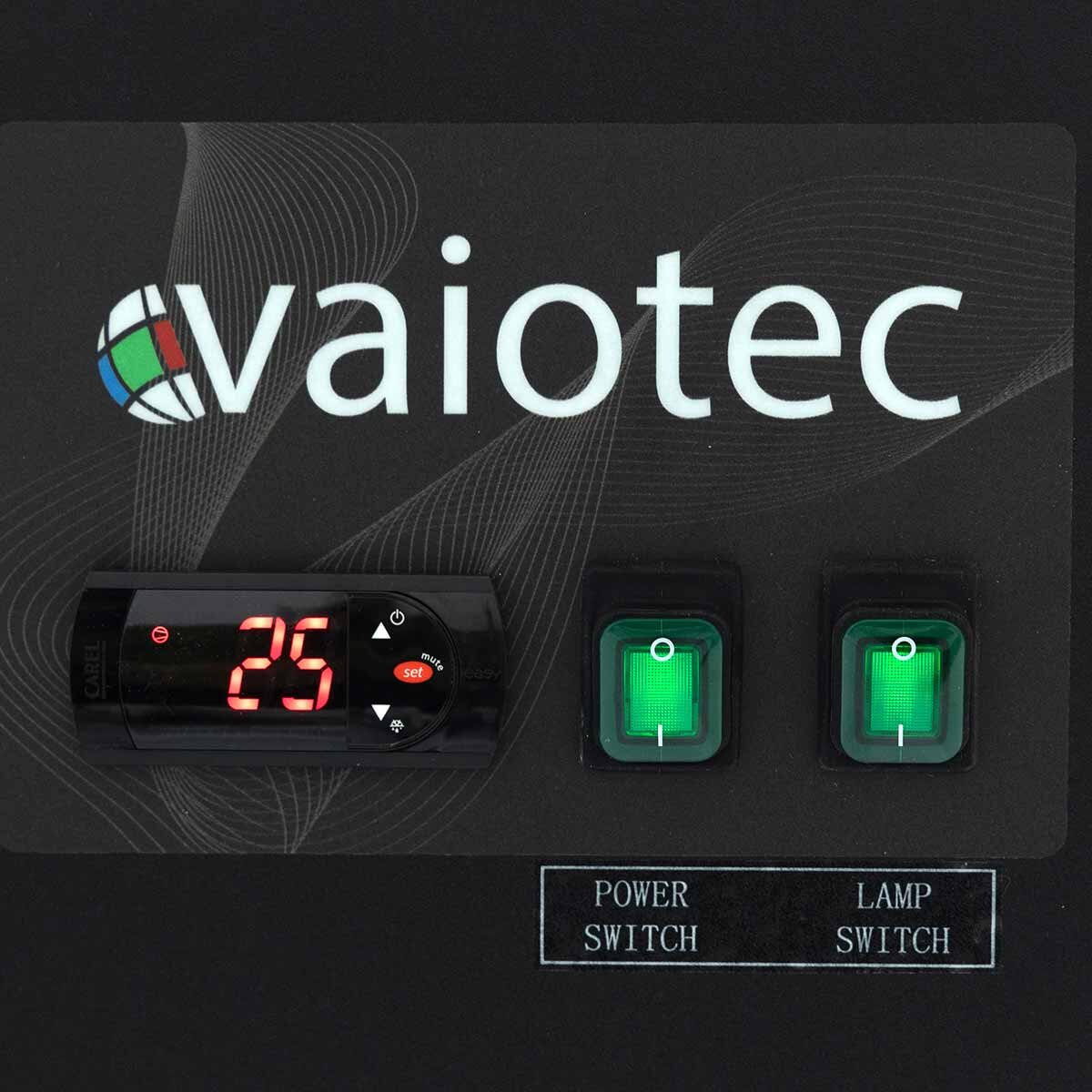 Vaiotec Barkühltisch "EASYLINE" (6 Schubladen), Edelstahl, Schwarz, 0,93kW, 230V, 425L, 2005x520x840mm