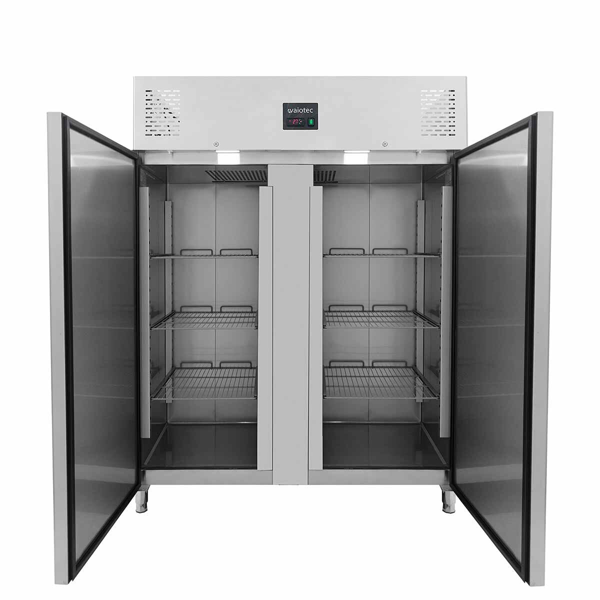 Vaiotec Kühlschrank "EASYLINE 1400" (GN2/1), Edelstahl, Silber, 0,520kW, 230V, 1300L, 1480x830x2010mm