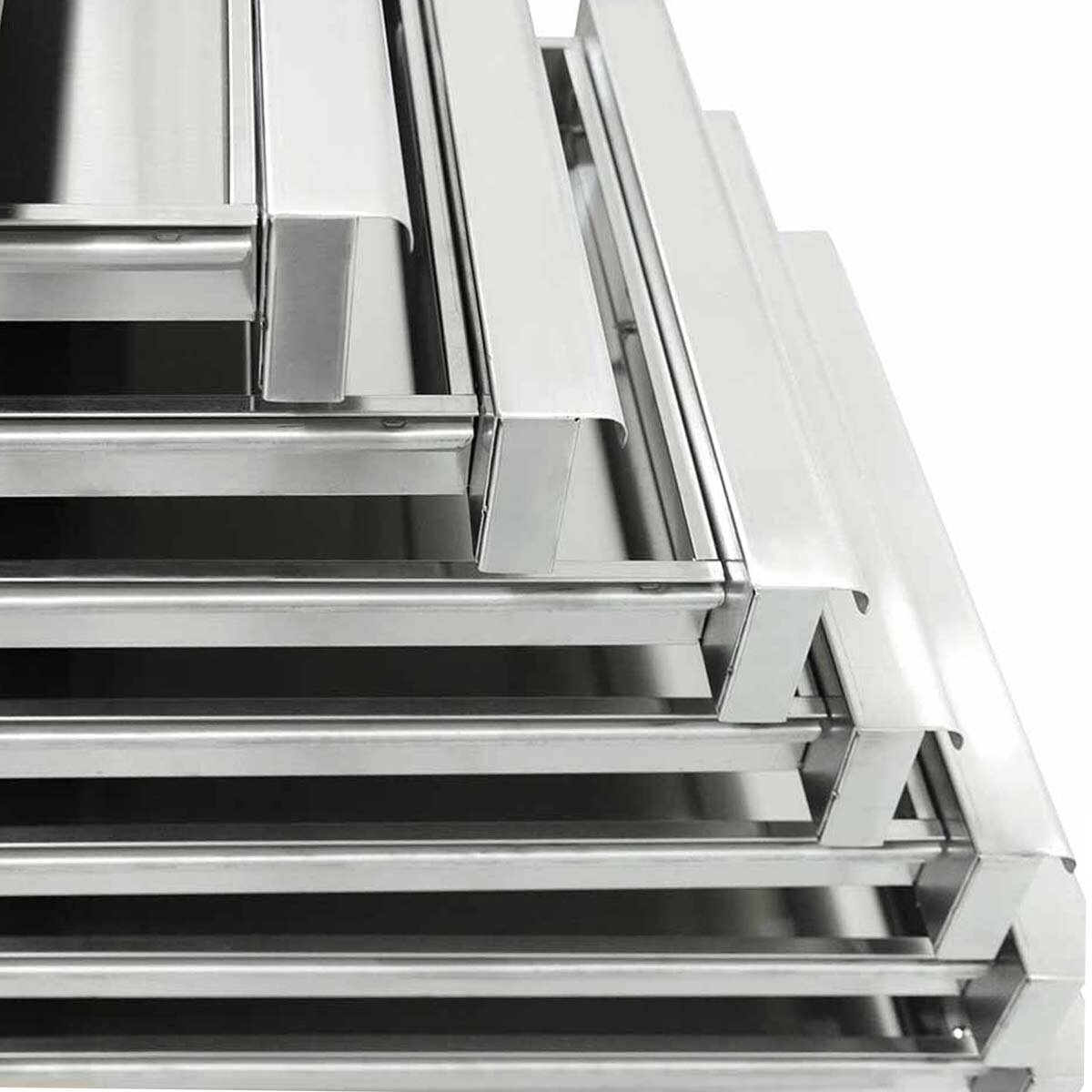 Vaiotec Pizzakühltisch "EASYLINE 800" (1-türig & 7 Schubladen), Edelstahl und Granit, Silber und Schwarz, 0,275kW, 230V, 1510x800x1000mm