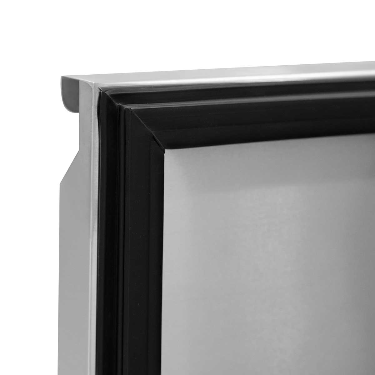 Vaiotec Pizzakühltisch "EASYLINE 800" (2-türig), Edelstahl und Granit, Silber und Grau, 0,235kW, 230V, 1510x800x1000mm