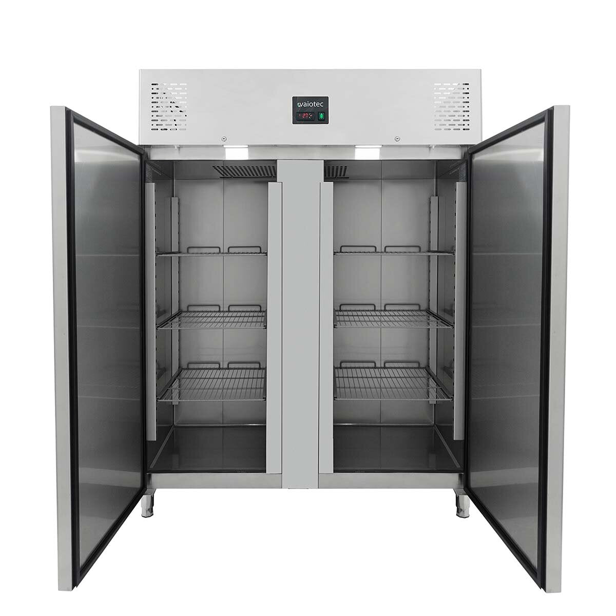 Vaiotec Tiefkühlschrank "EASYLINE 1400" (GN2/1), Edelstahl, Silber, 0,73kW, 230V, 1300L, 1480x830x2010mm