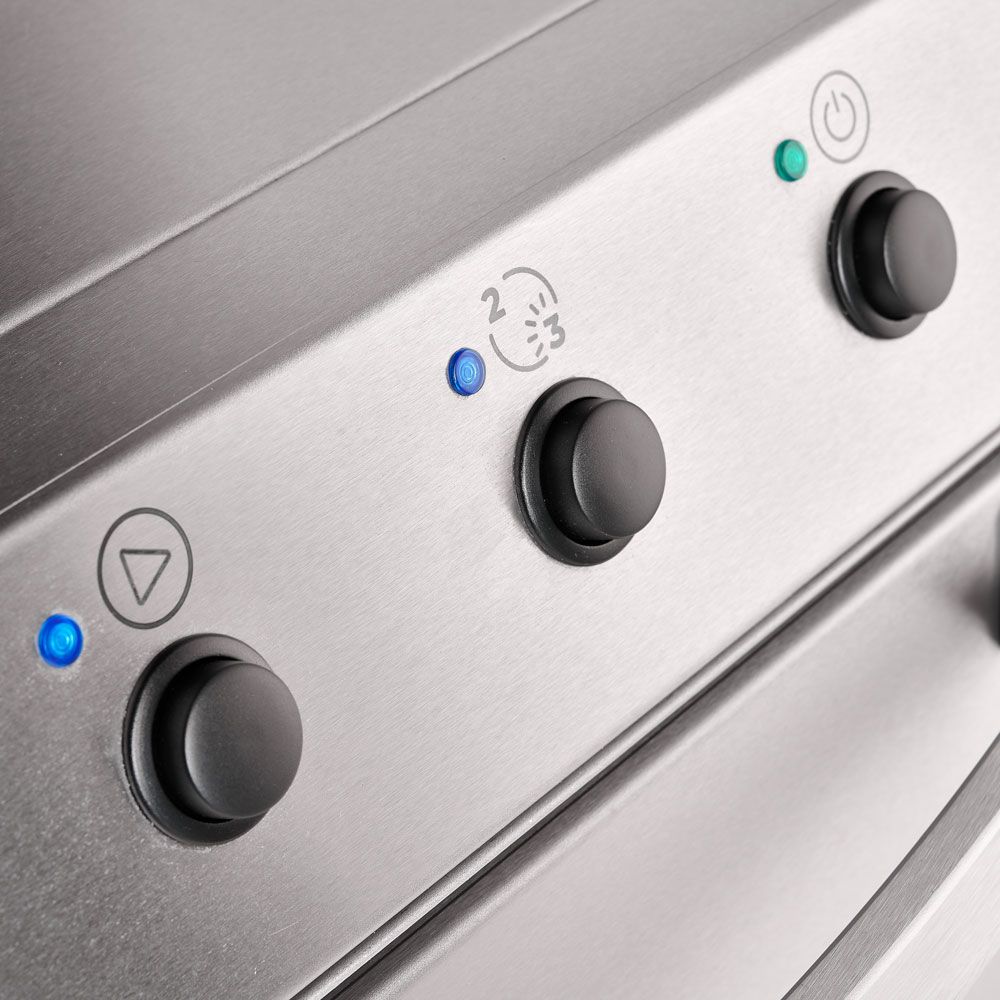 Stalgast Gläserspülmaschine "AQUA A3 Bistro" (mit Klarspülmitteldosier-, Reinigerdosier- und Ablaufpumpe), Edelstahl, Silber, 2,77kW, 230V, 415x530x680mm