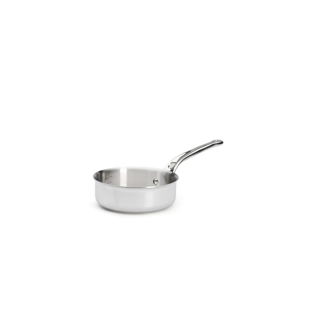 de Buyer Gerade Sauteuse (fester Griff), Edelstahl, Silber, Serie: AFFINITY, Durchmesser: 20cm