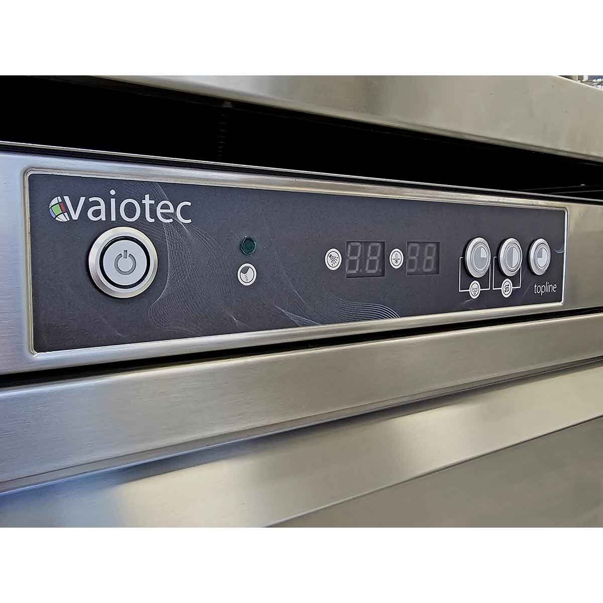 Vaiotec Geschirrspülmaschine "TOPLINE" (mit LED-Display), Edelstahl, Silber, 60,2kW, 400V, 600x600x820mm (VT-S DW54 DRDS)