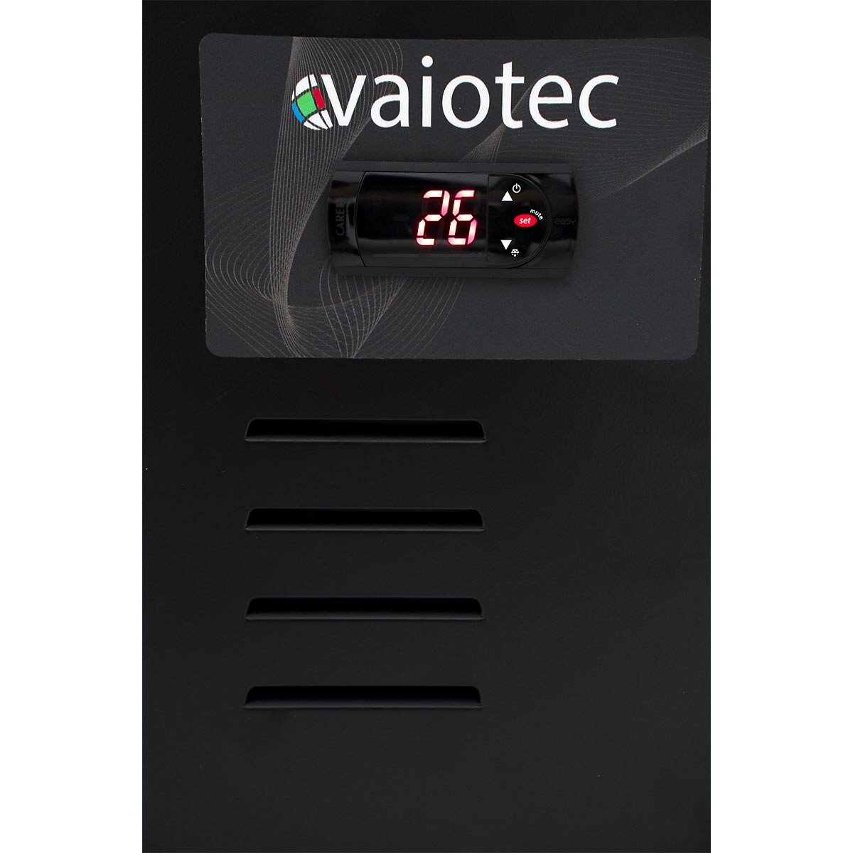 Vaiotec Getränkekühlschrank "TOPLINE" (Mit LED-Beleuchtung), Edelstahl und Kunststoff, Schwarz und Weiß, 0,15kW, 230V, Inhalt: 162L, 390x480x1888mm
