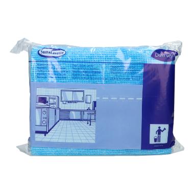 Diversey Suma Lavette - Küchenhygienetuch mit Keimstopp 6 x 25 Tücher (blau)