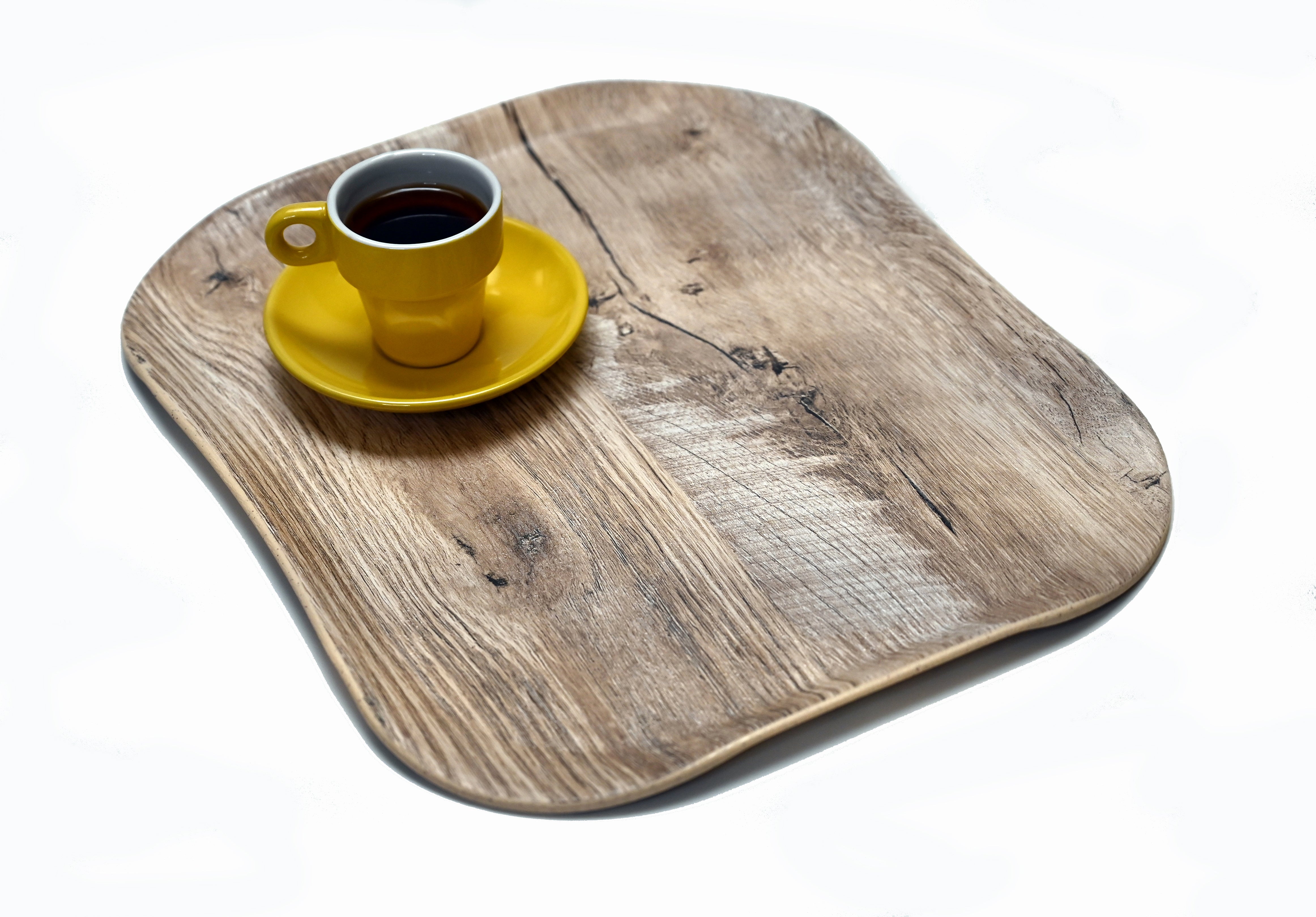 Cambro Century™ Tabletts in Holzoptik mit texturierter, rutschfester Oberfläche 26,5 x 32,5 cm, 12 Stück im Karton - VTC2632TNSF86