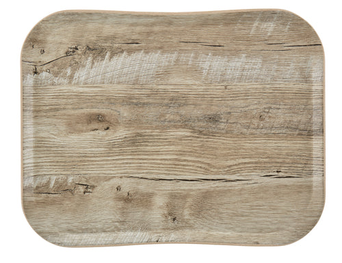 Cambro Century™ Tabletts in Holzoptik mit texturierter, rutschfester Oberfläche 33 x 43 cm, 12 Stück im Karton - VTC3343TNSF86