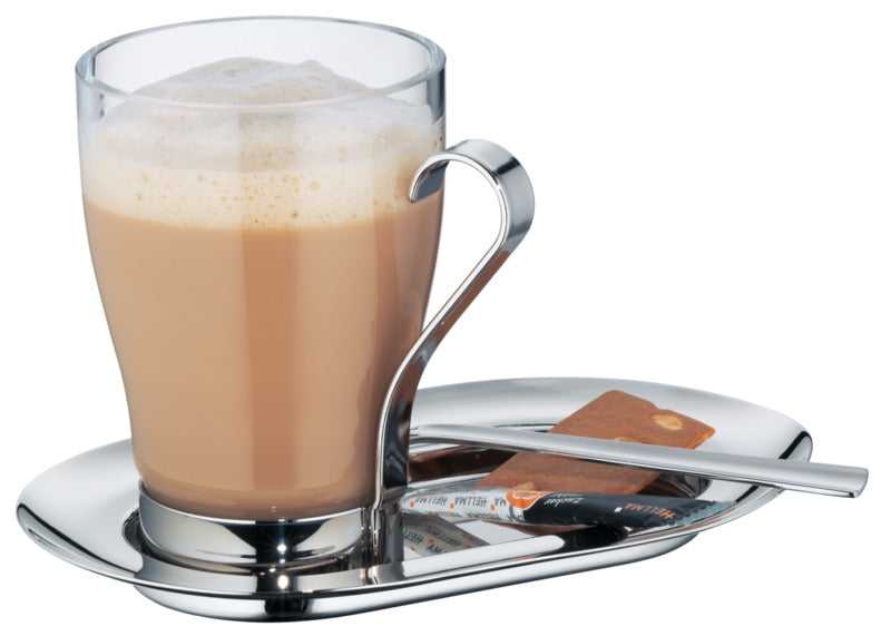 WMF Milchkaffee KaffeeKultur (Bestehend aus: 6x Glas, 6x Unterteller, 6x Muglöffel)