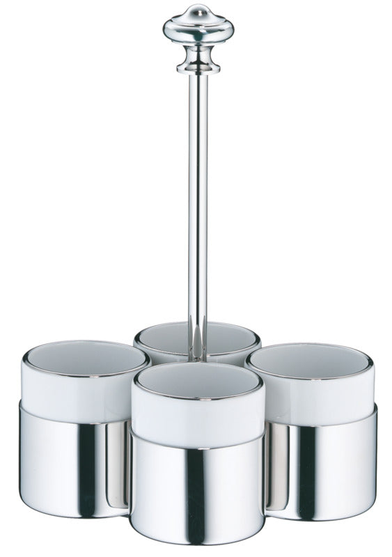 WMF Zucker-Set (4-teilig), Edelstahl, Serie: CLASSIC, inkl. 4 Porzellaneinsätzen, Höhe: 21cm