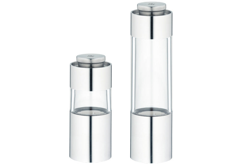 WMF Salz-/Pfeffermühle, Edelstahl und Plexiglas, Durchmesser: 5cm, Höhe: 16cm
