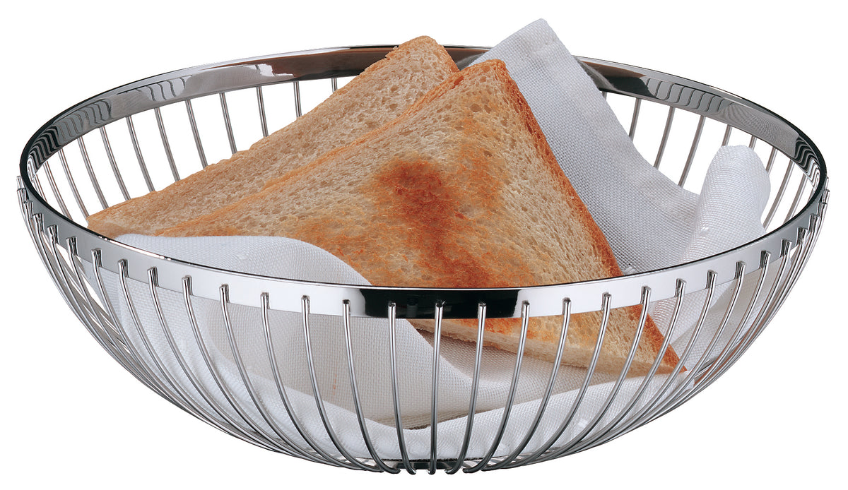 WMF Brotkorb, Edelstahl 18/10, Silber, Serie: BISTRO, Durchmesser: 18cm, Höhe: 8cm