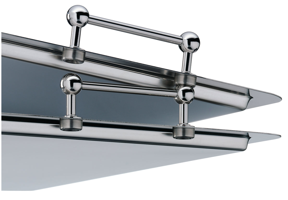WMF Tablett (GN1/1, mit glattem Rand und Griffen), Edelstahl 18/10, Silber, Serie: BISTRO, 53x32,5cm