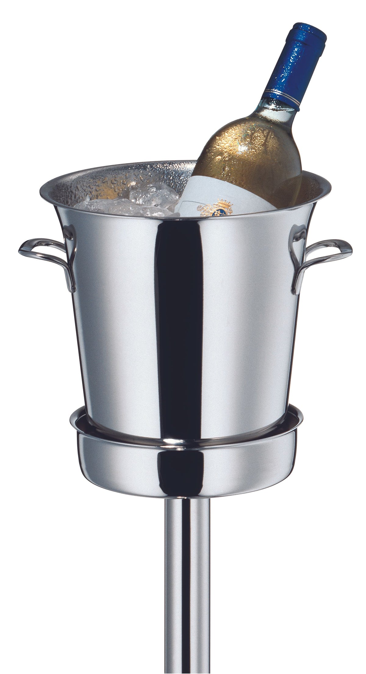 WMF Wein-/Sektkühler (1 Flasche), Edelstahl 18/10, Silber, Serie: NEUTRAL, Durchmesser: 16cm, Höhe: 21cm