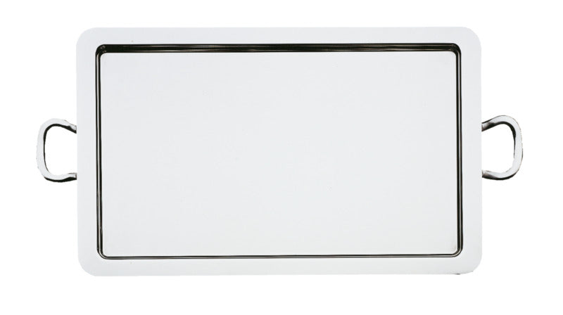 WMF Tablett (GN2/1), Edelstahl, Mit glattem Rand und Griffen, 65x53cm