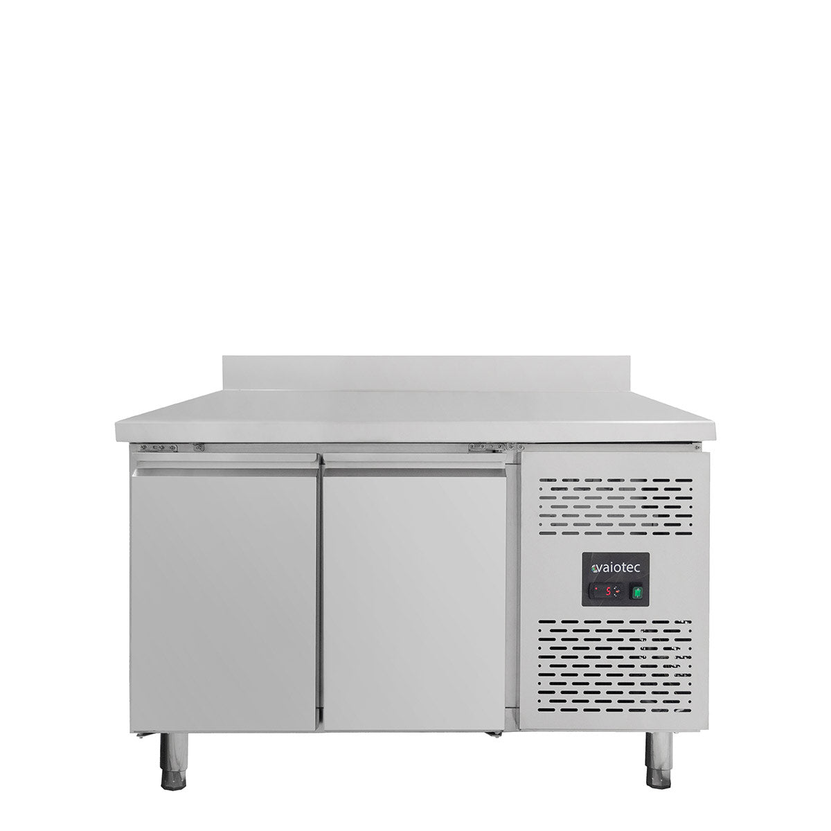 Vaiotec EASYLINE Kühltisch "700" (2-türig inkl. Aufkantung, Monoblock), Edelstahl, Silber, 0,31kW, 230V, 282L, 1360x700x850mm