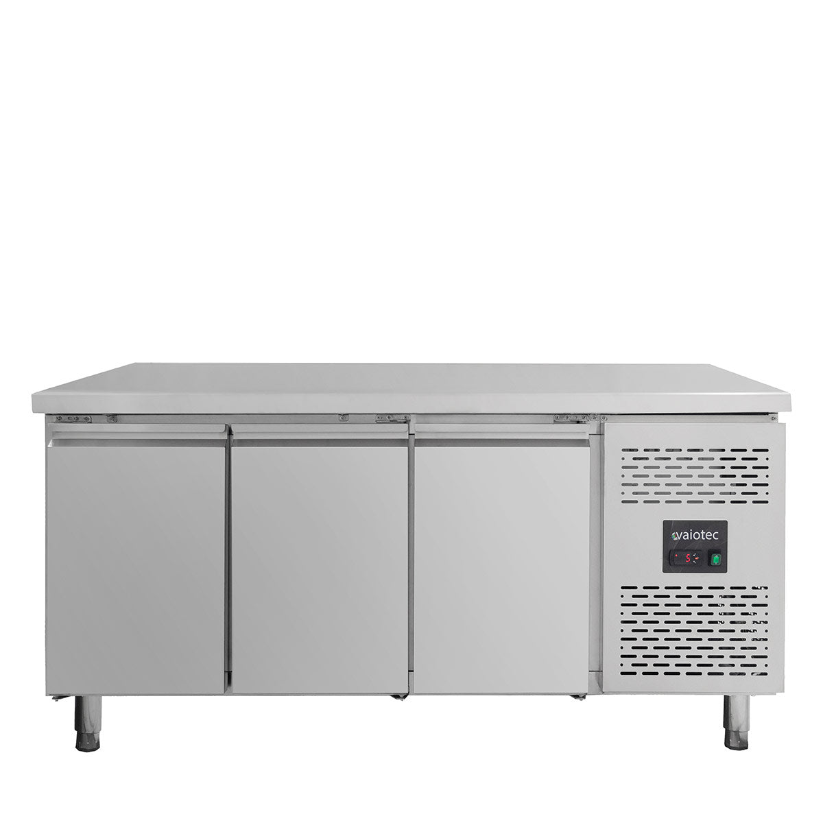 Vaiotec EASYLINE Kühltisch "700" (3-türig, Monoblock), Edelstahl, Silber, 0,31kW, 230V, 417L, 1795x700x850mm
