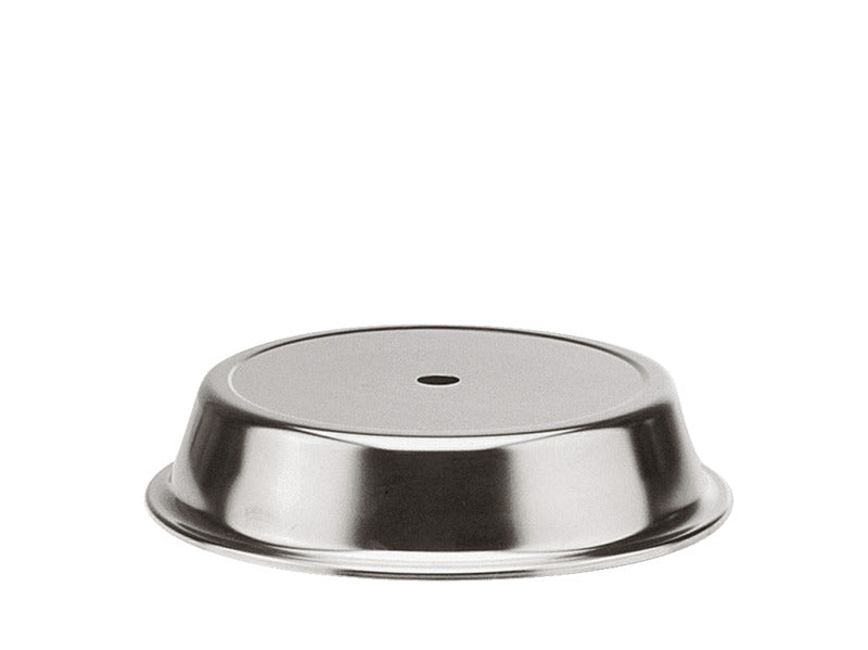 Hepp Tellercloche (mit Griffloch), Edelstahl, Silber, Durchmesser: 283mm