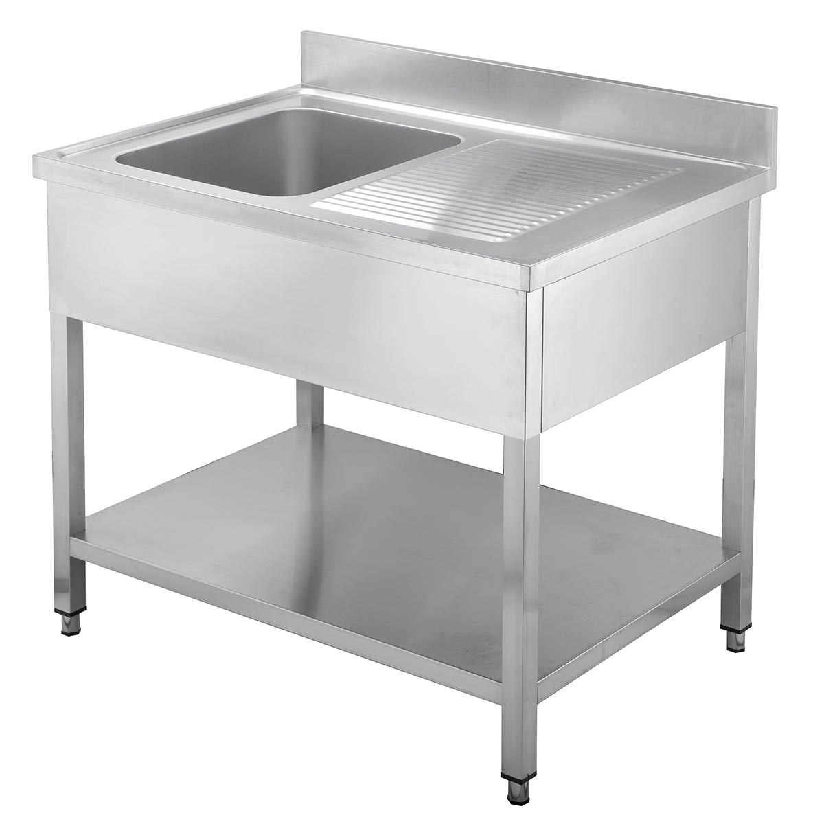 Vaiotec EASYLINE Spültisch 600, 1 Becken links & Abtropffläche, inkl. Aufkantung, 1000x600x900mm