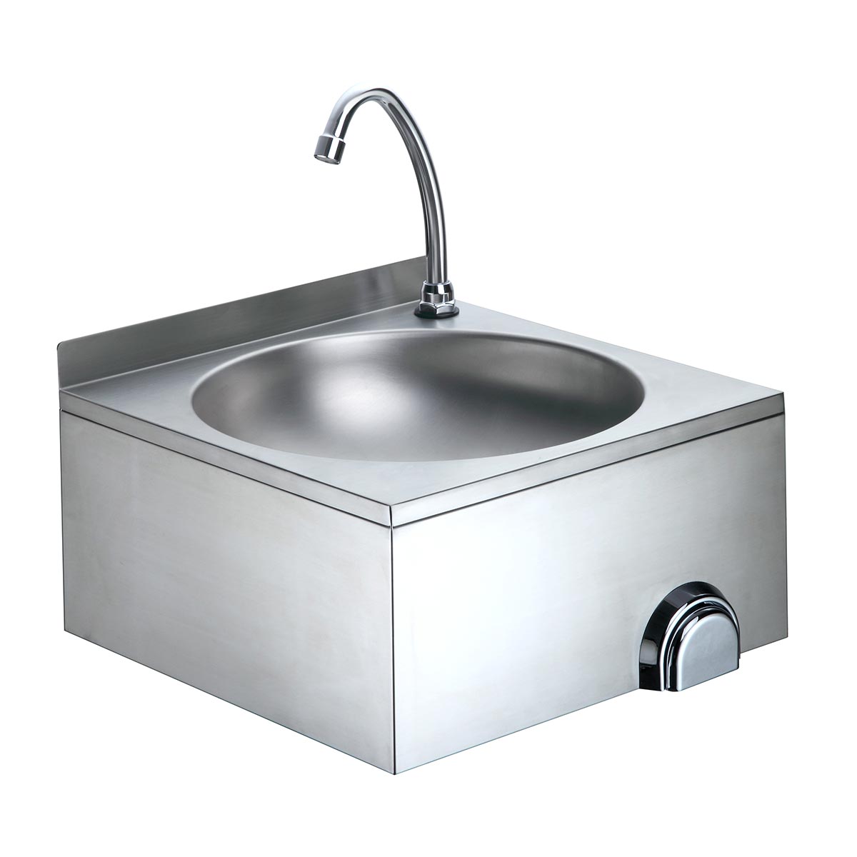 Vaiotec EASYLINE Handwaschbecken, inkl. Kniebedienung und Mischbatterie, 400x400x240mm