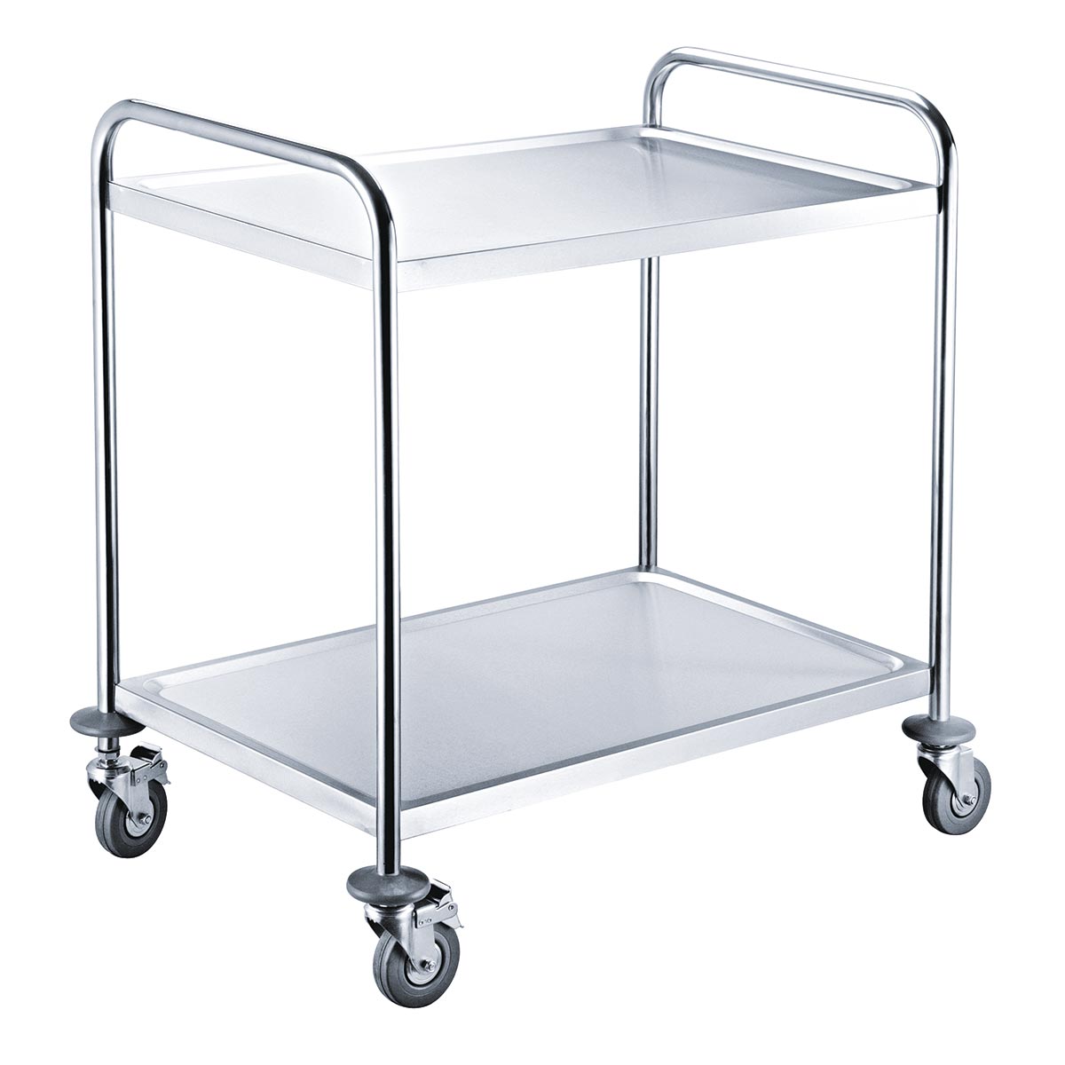 Vaiotec EASYLINE Servierwagen, Edelstahl, 2 Böden, 860x540x920mm