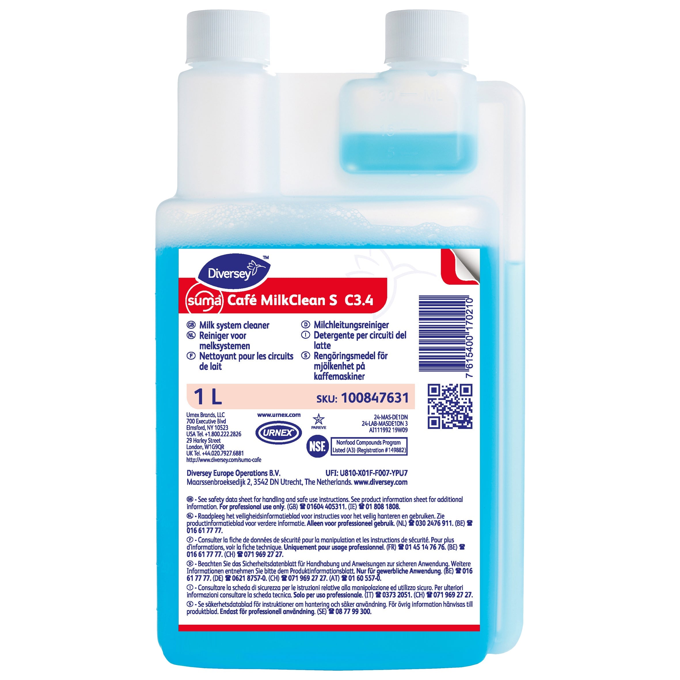 Diversey Suma Café MilkClean S C3.4 6 x 1 L Flasche
