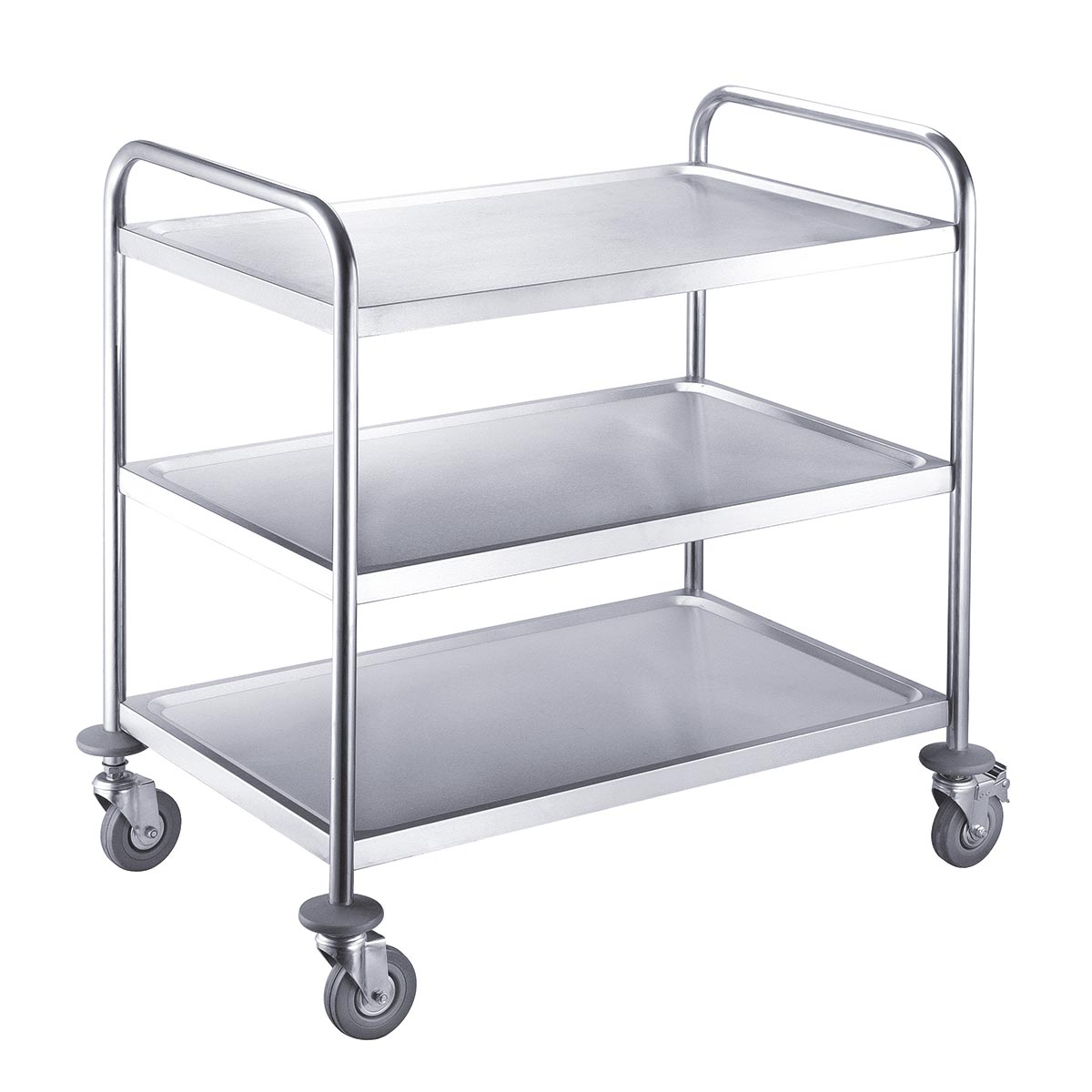 Vaiotec EASYLINE Servierwagen, Edelstahl, 3 Böden, 860x540x920mm