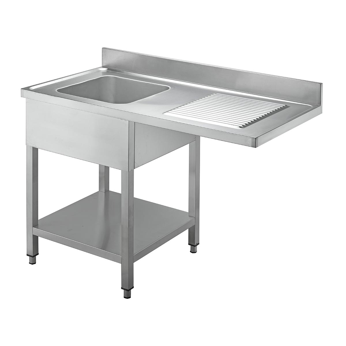 Vaiotec TOPLINE Spülcenter 700, 1 Becken links & Abtropffläche, inkl. Aufkantung, 1200x700x900mm